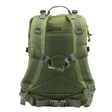 REEBOW GEAR Military Tactical Backpack Large Army 3 Day Assault Pack Molle Bag Boys Backpacks for School Army Green