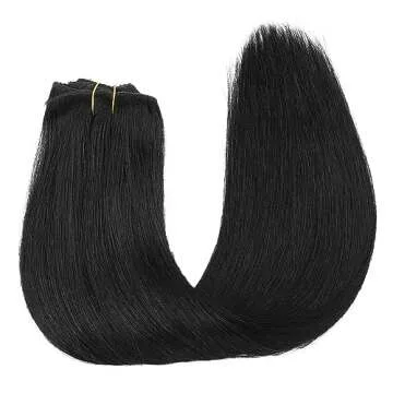 Human Hair Clip in Extensions,120g 8pcs Clip in Human Hair Extensions Straight Remy Hair Clip In Extensions #1 Jet Black 22inch Long Clip In Real Human Hair Extensions