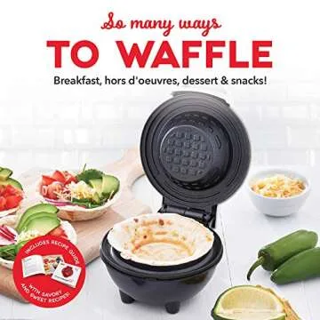 Dash Mini Waffle Bowl Maker for Tasty Breakfasts and Desserts