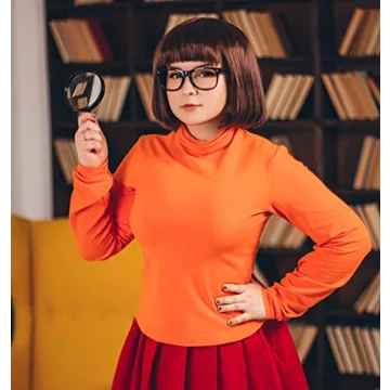 Ruina Brown Velma Wig - Stylish Costume Accessory