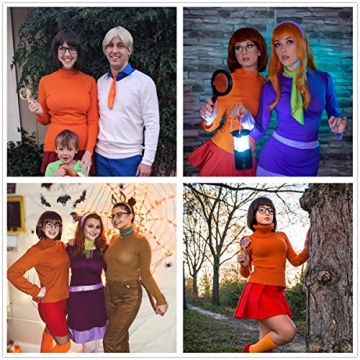 Ruina Brown Velma Wig - Stylish Costume Accessory