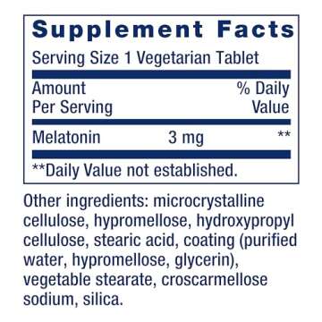 Life Extension Melatonin 6 Hour Timed Release 3 mg - For Circadian Rhythm & Immune Function, Cellular and DNA Health - Sleep Supplement - Non-GMO, Gluten-Free - Vegetarian Tablets, 60 Count