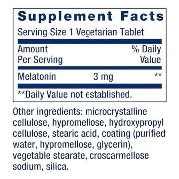 Life Extension Melatonin 6 Hour Timed Release 3 mg - For Circadian Rhythm & Immune Function, Cellular and DNA Health - Sleep Supplement - Non-GMO, Gluten-Free - Vegetarian Tablets, 60 Count