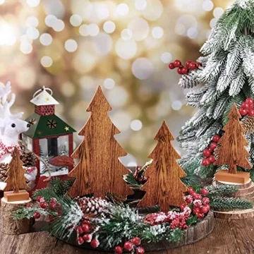 Sawysine Wooden Christmas Trees for Festive Decor