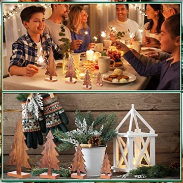 Sawysine Wooden Christmas Trees for Festive Decor