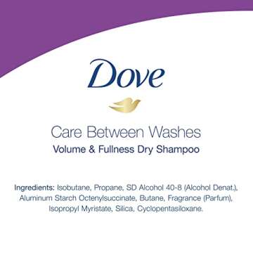 Dove Dry Shampoo Volume and Fullness 3 Count Hair Treatment for Oily Hair, Cleansing Hair Volumizer 5 oz