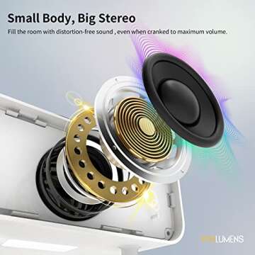 Vivilumens Speakers Bluetooth Wireless, 3 in 1 Protable Speakers with Freesia Scent, Small LED Night...