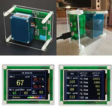 2.8" Digital Car PM2.5 Air Quality Detector Tester Meter AQI Home Gas Monitor