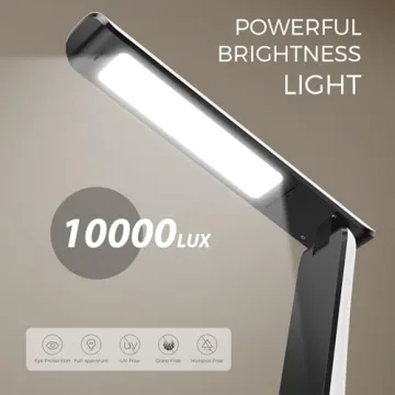 COTLIKE 10000 LUX UV-Free LED Light Therapy Lamp