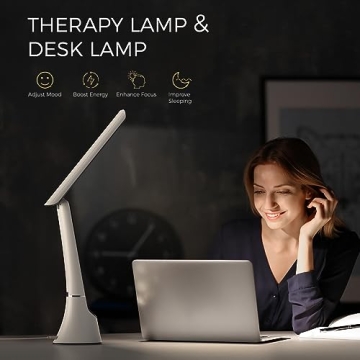 COTLIKE 10000 LUX UV-Free LED Light Therapy Lamp
