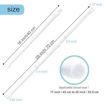Goowin Small Tension Rod for Closets - No Drilling, 2 Pack