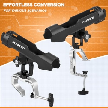 PLUSINNO Adjustable Fishing Rod Holder for Boats 2 Pack