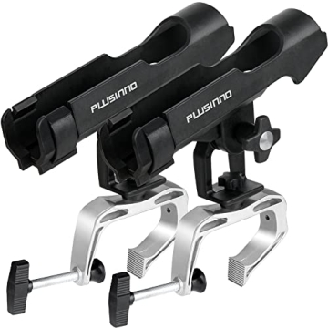 PLUSINNO Adjustable Fishing Rod Holder for Boats 2 Pack