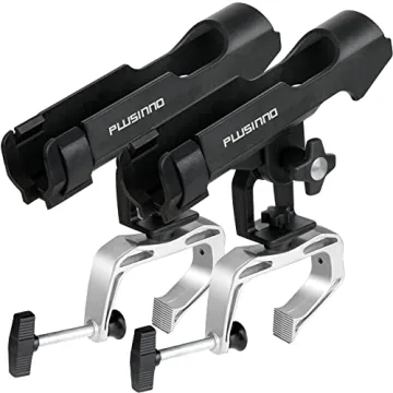 PLUSINNO Adjustable Fishing Rod Holder for Boats 2 Pack