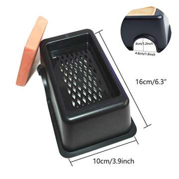 OMEM Reptile Hideout Box with Sink to Increase Humidity and Water Supply