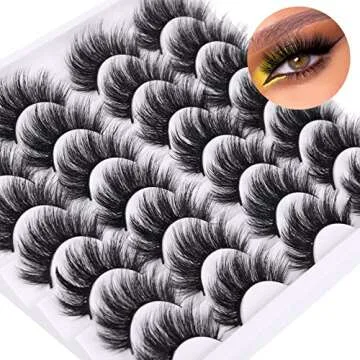 Newcally 3D Faux Mink Lashes - 14 Pairs for Every Look