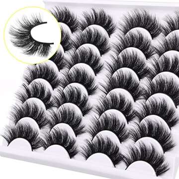 Newcally 3D Faux Mink Lashes - 14 Pairs for Every Look