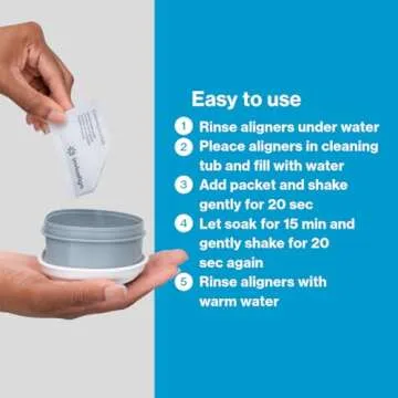 INVISALIGN Cleaning Crystals for Clear Aligners and Retainers, (50 Packets)