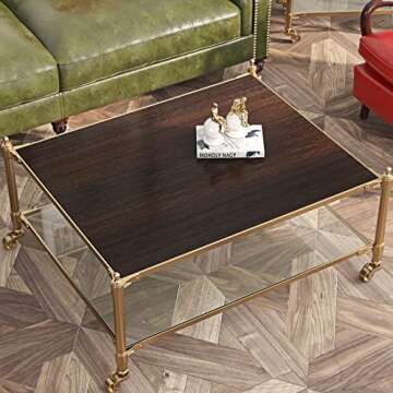 FunStick 36"x200" Thick Brown Walnut Wood Contact Paper Peel and Stick Kitchen Cabinet Wallpaper Peel and Stick Waterproof Wood Wallpaper Removable Vinyl Wood Grain Contact Paper for Countertops Shelf