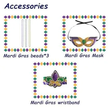 Regenboog Adult Mardi Gras Cape with Collar,Full Length 59inch Mardi Gras Cloak for Women and Men,Attractive Flowing Cloak with Mardi Gras Colors,Halloween Christmas Costume Accessories