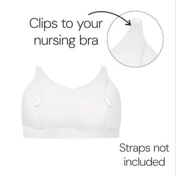 Bravado! Basics Hands Free Pumping Bra, Comfortable, Clip and Go Pumping, Nursing Bra Accessory, Whi...