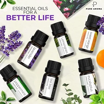 Essential Oils Gift Set Pure Aroma - 6 Natural Oils