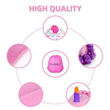 Gofshy Dog Birthday Cake, Dog Birthday Party Supplies, 2PCS Squeaky Dog Toys, Puppy Birthday, Dog Gift Box with Birthday Bandana, Birthday Hat, Cute Dog Toys Large