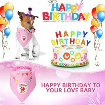 Gofshy Dog Birthday Cake Supply Set for Complete Celebration