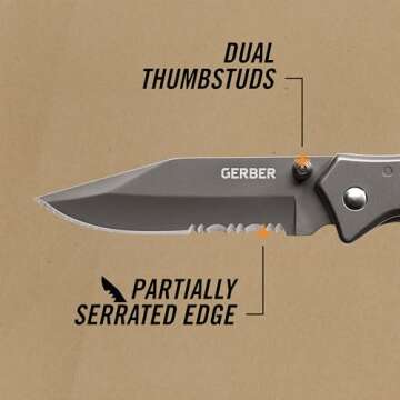 Gerber Gear Paraframe I EDC Folding Knife – Ultimate Everyday Carry Tool