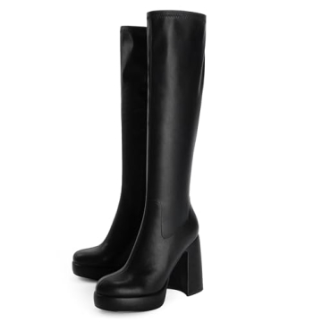 Modatope Stylish Platform Knee High Boots for Women