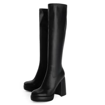 Modatope Stylish Platform Knee High Boots for Women