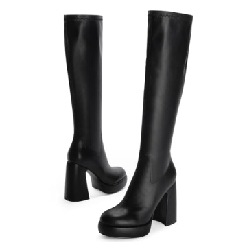 Modatope Stylish Platform Knee High Boots for Women