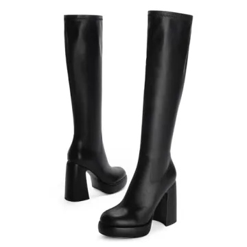 Modatope Stylish Platform Knee High Boots for Women
