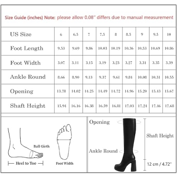 Modatope Stylish Platform Knee High Boots for Women