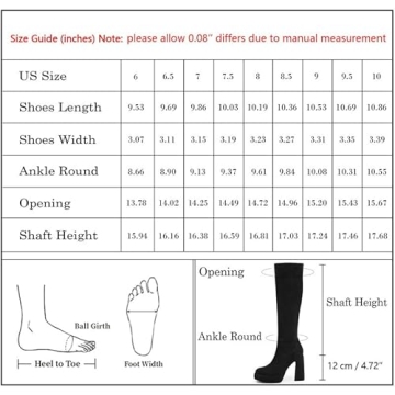 Modatope Stylish Platform Knee High Boots for Women