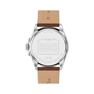 Coach Greyson Men's Versatile Watch | Functional Elegance | Stylish Timepiece for Everyday Wear | Water Resistant (Model 14602585)