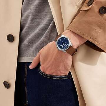 Coach Greyson Men's Versatile Watch | Functional Elegance | Stylish Timepiece for Everyday Wear | Water Resistant (Model 14602585)