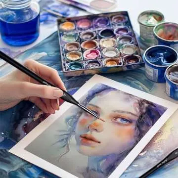 Golden Maple Miniature Paint Brush Set - 15PC for Detail Painting