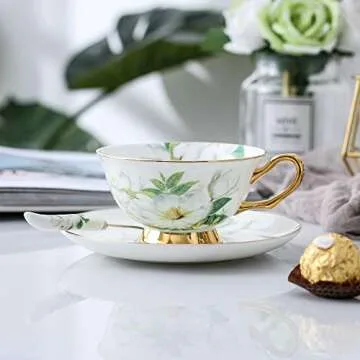 Elegant Panbado Vintage Porcelain Tea Cup Set