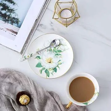 Elegant Panbado Vintage Porcelain Tea Cup Set