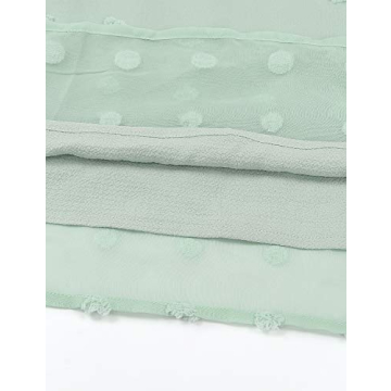 Blooming Jelly Womens Chiffon Blouse Summer Casual Round Neck Short Sleeve Pom Pom Shirts Top