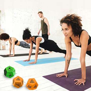 Alexanta Exercise Dice - Workout Gear for Home Gym, Fitness Gifts, Workout Dice for Exercise, Exerci...