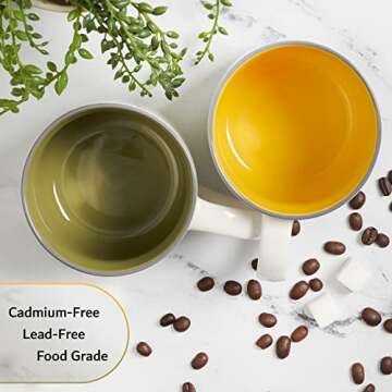 Christian Art Gifts Yellow Bumble Bee Ceramic Coffee Mug – 15 oz. Microwave & Dishwasher-safe Inspiration Scripture Coffee and Tea Mug for Women with Bible Verse: Kin Words Are Like Honey – Pro. 16:24