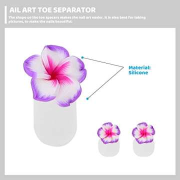 Beaupretty 32 Pieces Toe Separators for Perfect Pedicures