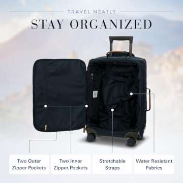 Bric's X Travel - Luxury Carry-On Luggage with Wheels