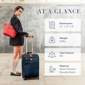 Bric's X Travel - Luxury Carry-On Luggage with Wheels