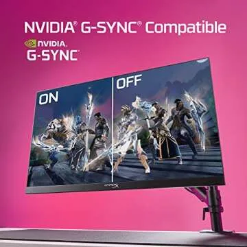 HyperX Armada 25 – Gaming Monitor – 24.5-inch Diagonal, FHD (1920x1080), 240Hz Refresh Rate, IPS Panel, 1ms Response Time, NVIDIA® G-SYNC® Compatible, Desk Mount Included - HDMI and Display Port