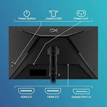 HyperX Armada 25 – Gaming Monitor – 24.5-inch Diagonal, FHD (1920x1080), 240Hz Refresh Rate, IPS Panel, 1ms Response Time, NVIDIA® G-SYNC® Compatible, Desk Mount Included - HDMI and Display Port
