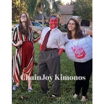 Women's Long Boho Kimono Swimsuit Cover Ups Cardigan Dusters Fall Summer Chiffon Sheer Striped Rainbow Print Beach Long Sleeve (X-Large)