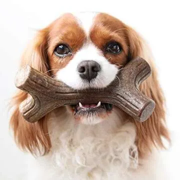 Benebone Bacon Stick Real Wood Durable Dog Chew Toy, Made in USA, Small